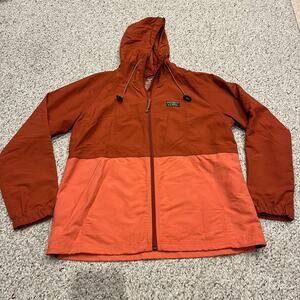 LL Bean Mountain Classic Colorblock Full Zip Jacket Sz L Casual Outdoor Granola